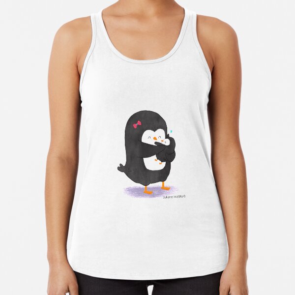 Mother Penguin's Love Racerback Tank Top
