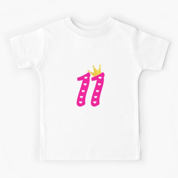 4th Birthday Gift 4 Year Old Birthday Crown Toddler/Kids Girls Fitted T-Shirt