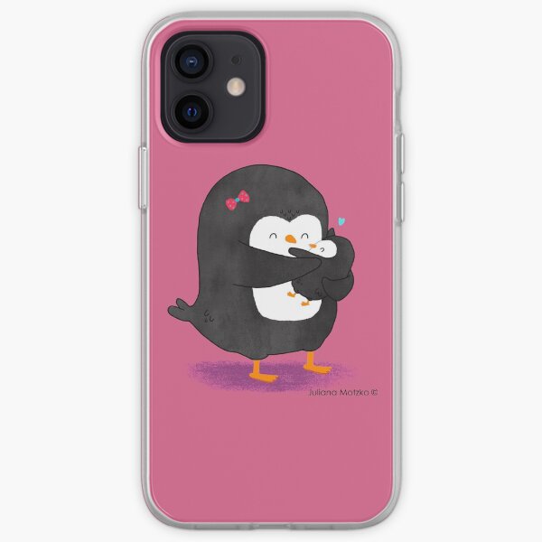 Mother Penguin's Love iPhone Soft Case