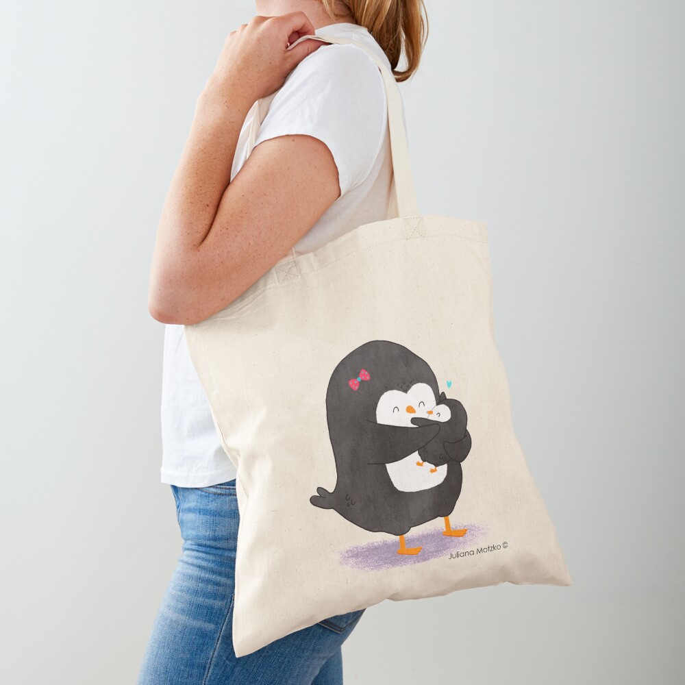 Mother Penguin's Love Tote Bag