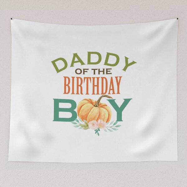 Item preview, Daddy of the Birthday Boy Halloween Birthday Pumpkin for Dad designed and sold by hadleydesigns.