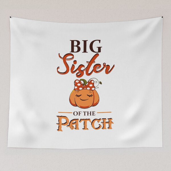 Aperçu de l'œuvre Grande soeur du patch Halloween Matching cadeau de famille créée et vendue par hadleydesigns.