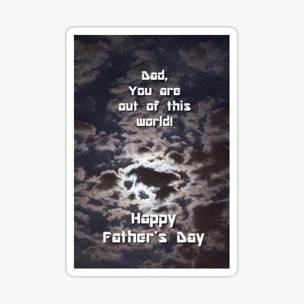 Happy Father's Day Card 3 Sticker