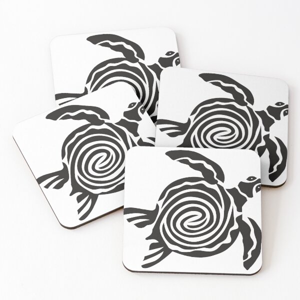 Item preview, black and white turtle art designed and sold by Animalhead.