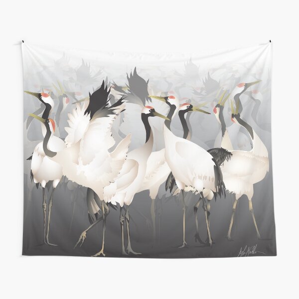 1000 Lucky Cranes Tapestry
