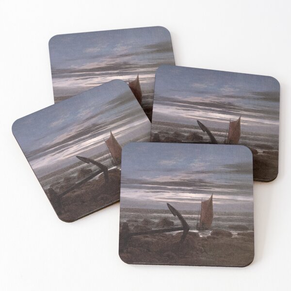 Item preview, Caspar David Friedrich - Abend an der Ostsee designed and sold by ArtExpression.
