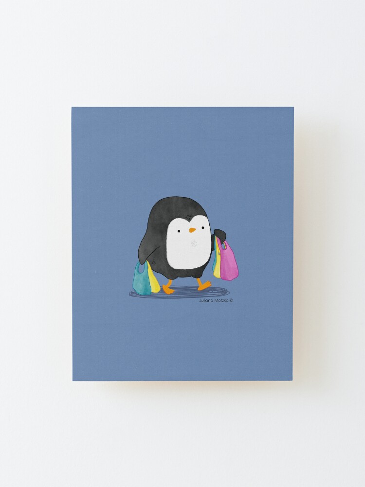 Alternate view of Penguins love shopping! Mounted Print