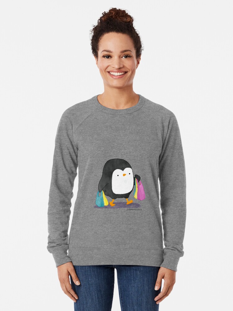 Alternate view of Penguins love shopping! Lightweight Sweatshirt
