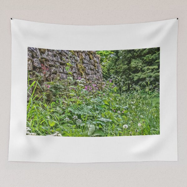 Item preview, #212 Stone Wall Wild Flowers in The Peak District National Park. designed and sold by phutball.