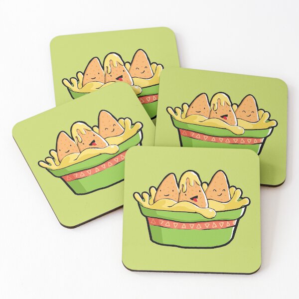 Item preview, Cute Kawaii Queso Bowl with Happy Nachos designed and sold by toddsimpson.