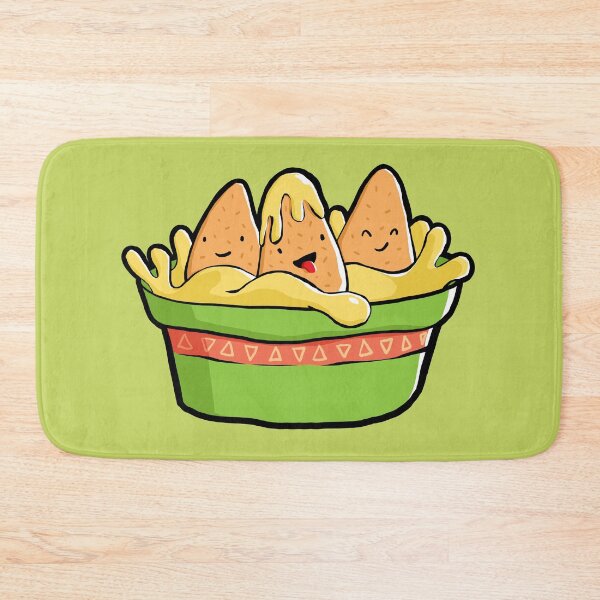 Item preview, Cute Kawaii Queso Bowl with Happy Nachos designed and sold by toddsimpson.