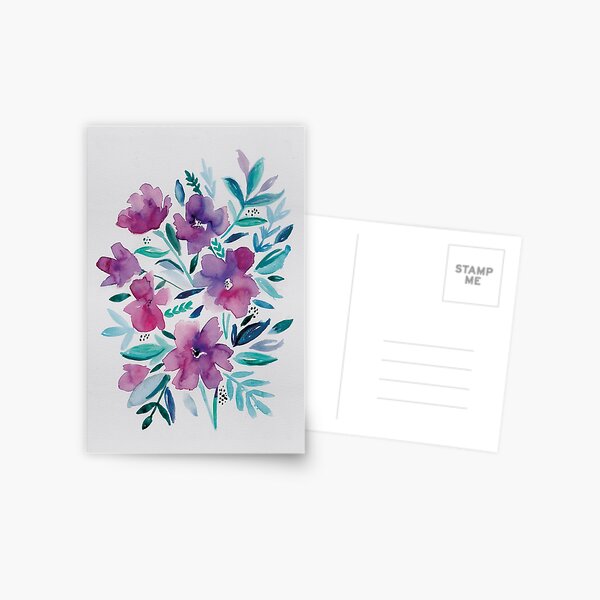 Vista previa del artículo con la obra «flores rosadas sueltas», diseñado y vendido por laura didthis.