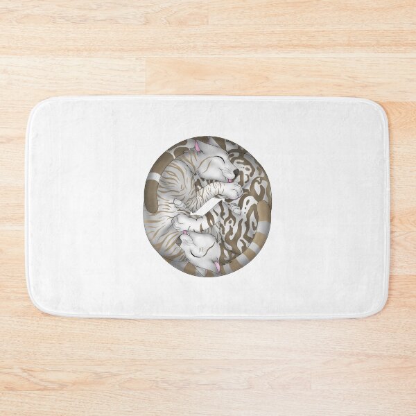 Item preview, Yin-Yang Cats: Silver-Amber Tabby designed and sold by spyroid101.