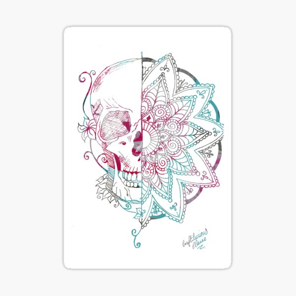 Skull Mandala Sticker