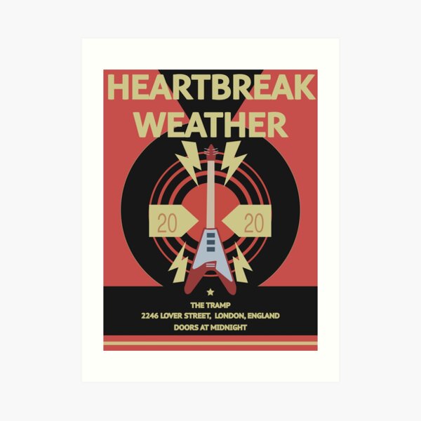 Affiche météo Niall Horan Heartbreak Impression artistique