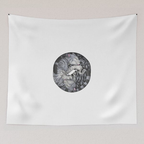 Item preview, Yin-Yang Cats: Grey Tabby designed and sold by spyroid101.