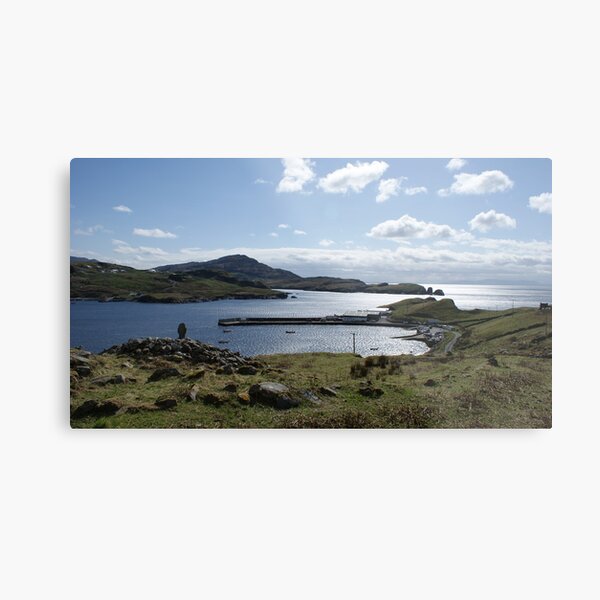 Teelin Pier from the Holy Well Metal Print