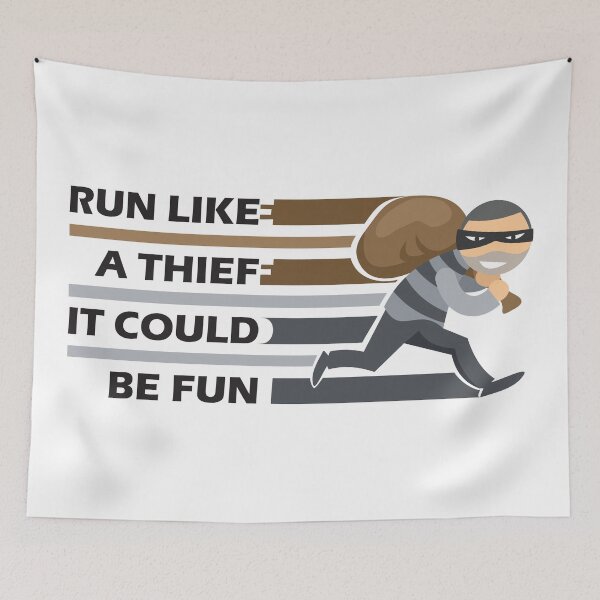 Item preview, Man With Mask Running designed and sold by MonkeyBusinessC.