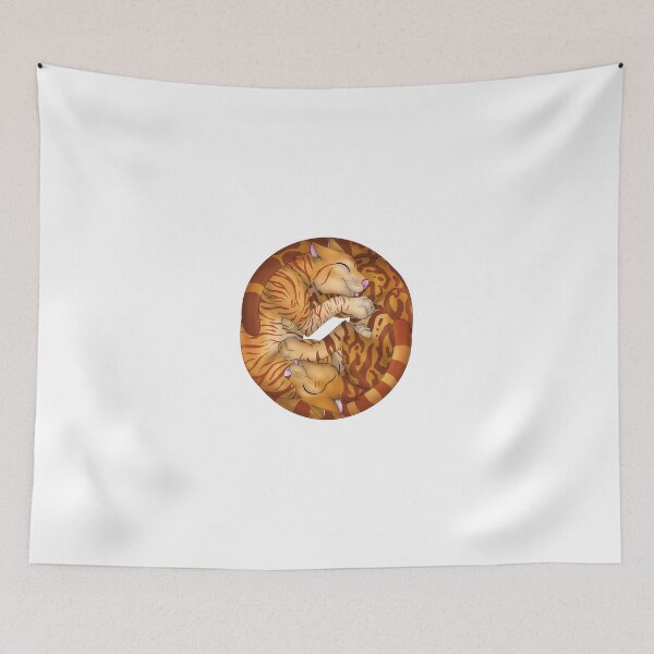 Item preview, Yin-Yang Cats: Ginger Tabby designed and sold by spyroid101.