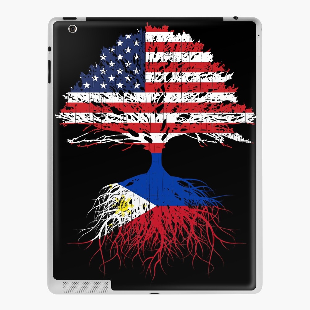 Filipino Roots Filipino American Filipino Grown Philippines Usa Flag Art Design Present Gift Men Women Kids Youth Family Ipad Case Skin By Maindeals Redbubble