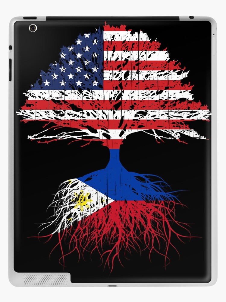 Filipino Roots, Filipino American, Filipino Grown, Philippines USA Flag, Art  Design Present Gift Men Women Kids Youth Family iPad Case & Skin for Sale  by maindeals