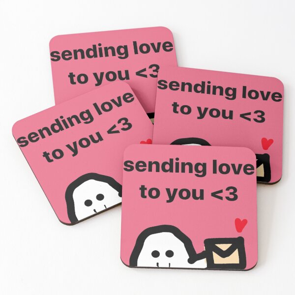 Item preview, sending love! designed and sold by Cofffeecoasters.