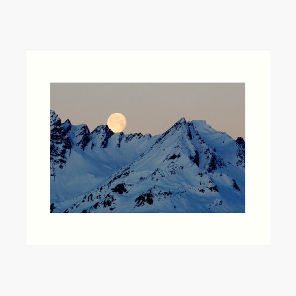 Alpine Moon Art Print