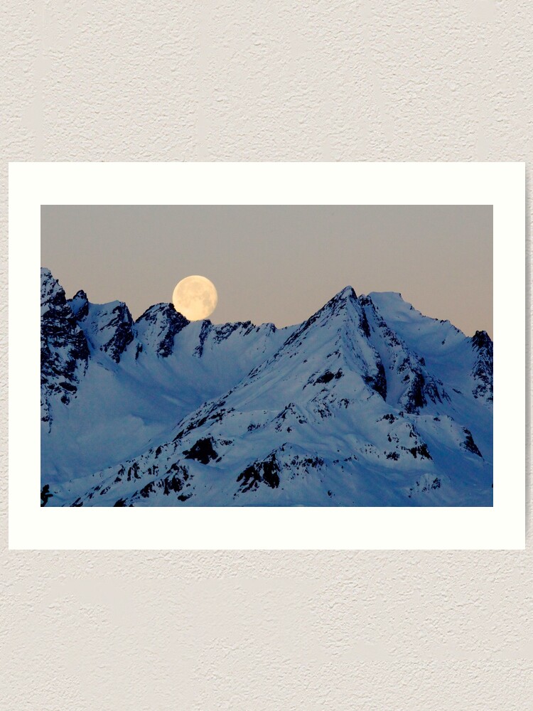 Alternate view of Alpine Moon Art Print