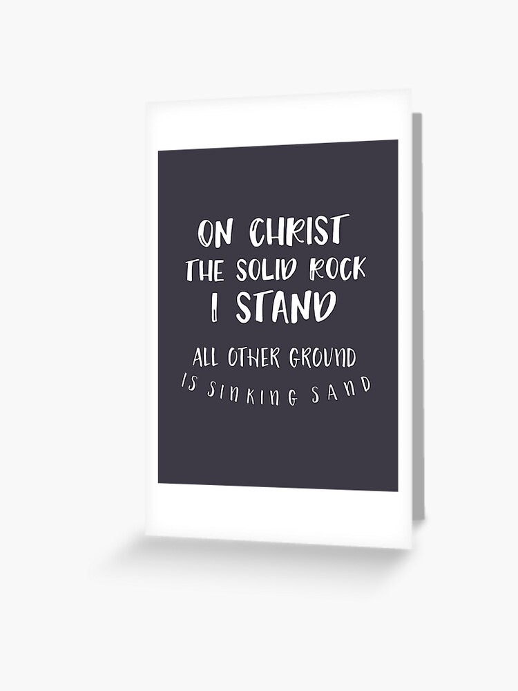 The Solid Rock  Gospel song lyrics, Christian song lyrics, Hymns
