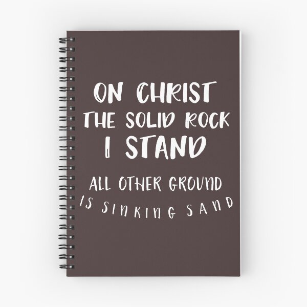 Item preview, Himno cristiano; En Cristo The Solid Rock I Stand Quote designed and sold by motivateme.