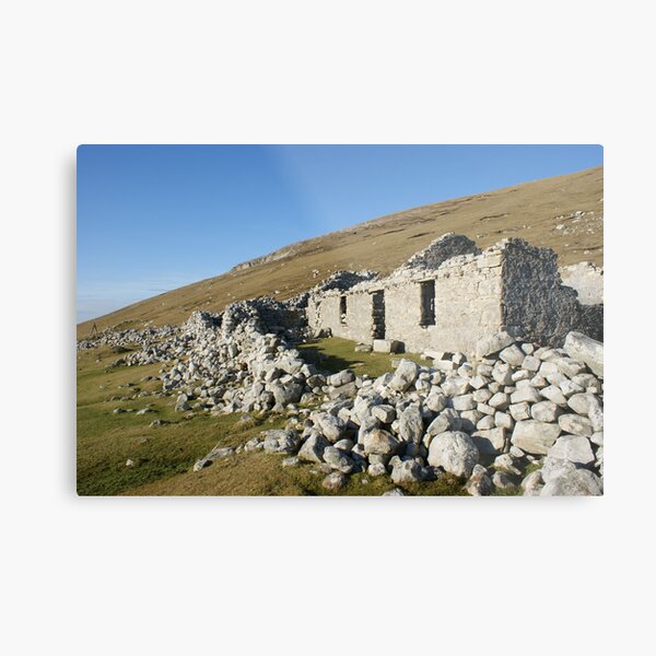 Old deserted house in Port Metal Print