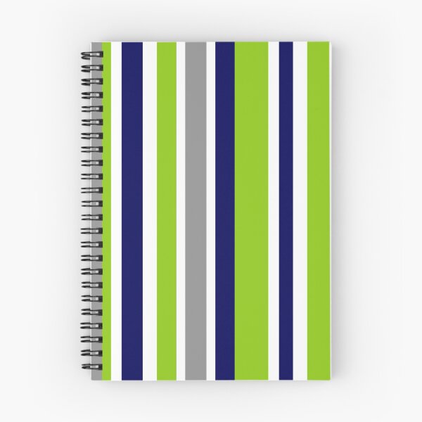 Item preview, Variable Preppy Stripes Minimalist Vertical Color Block Pattern in Lime Green, Bright Navy Blue, Gray, and White designed and sold by kierkegaard.