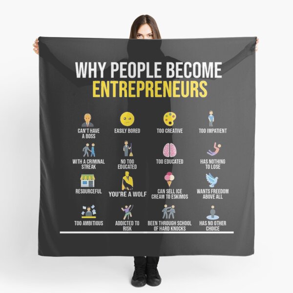 Item preview, Best Entrepreneur Quotes - Why People Become Entrepreneurs designed and sold by pinkycherry.
