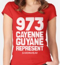 973 Cayenne, Guyane. Represent Women's Fitted Scoop T-Shirt