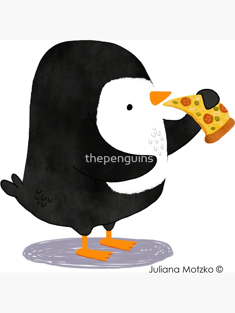 Steve Penguin loves Pizza! by thepenguins