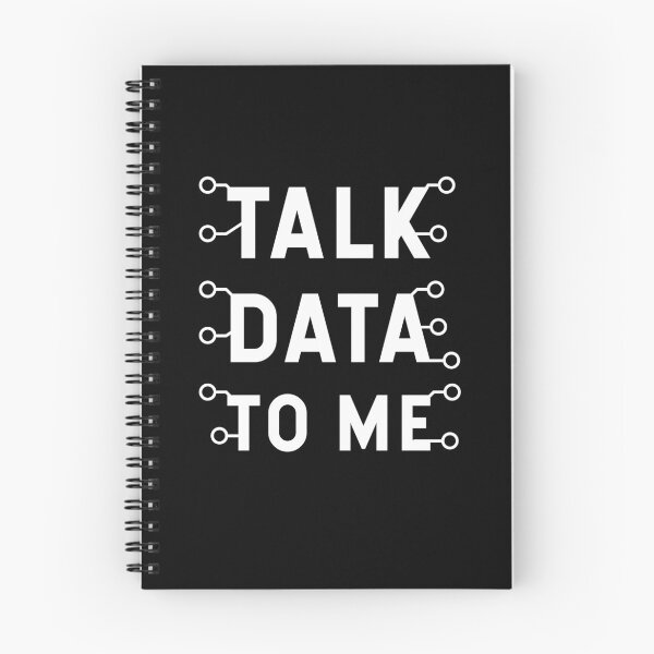 Item preview, Talk Data To Me, funny saying geek designed and sold by DuneDesign.