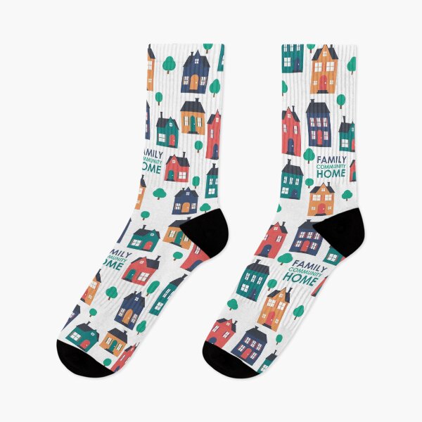 Item preview, Family, community, HOME neighborhood house pattern designed and sold by StudioUnrefined.
