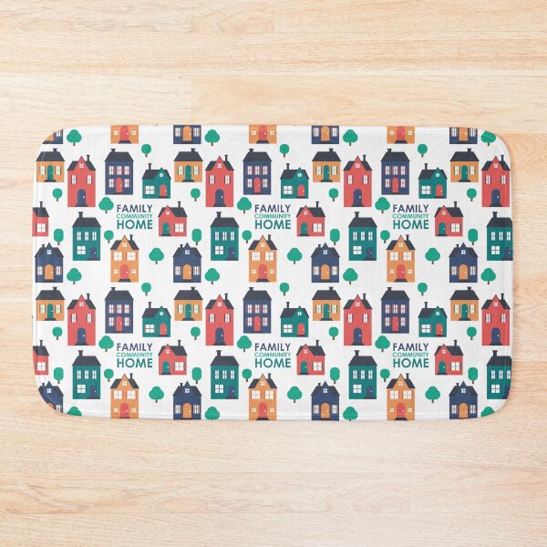 Item preview, Family, community, HOME neighborhood house pattern designed and sold by StudioUnrefined.