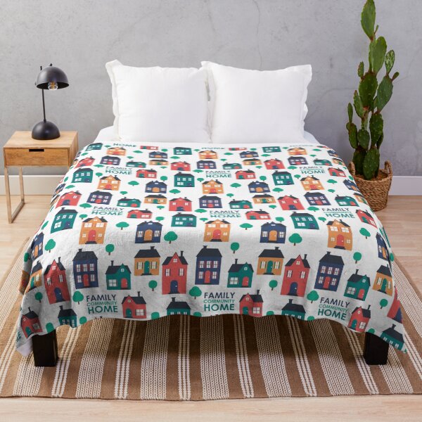 Item preview, Family, community, HOME neighborhood house pattern designed and sold by StudioUnrefined.