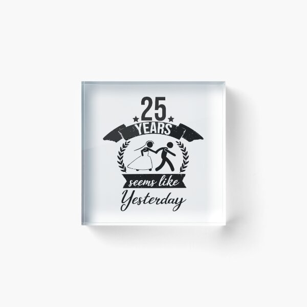 Item preview, 25 years! Silver anniversary designed and sold by Cutebutfunny.