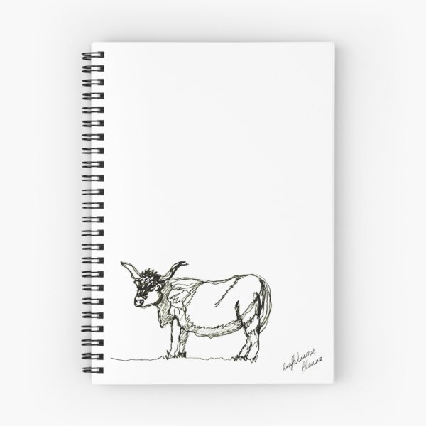Item preview, Line Highland Cow designed and sold by CraftiClaire.