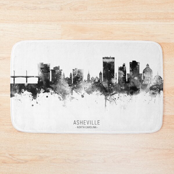 Item preview, Asheville North Carolina Skyline designed and sold by ArtPrints.