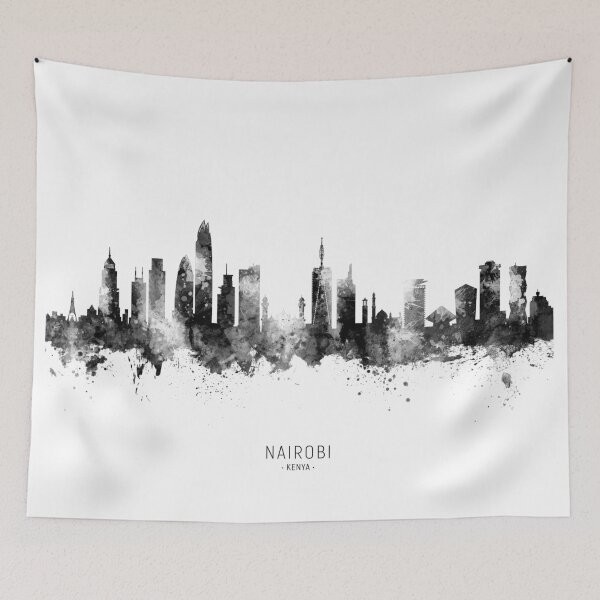 Item preview, Nairobi Kenya Skyline designed and sold by ArtPrints.