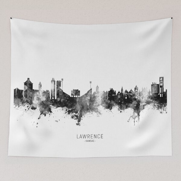 Item preview, Lawrence Kansas Skyline designed and sold by ArtPrints.