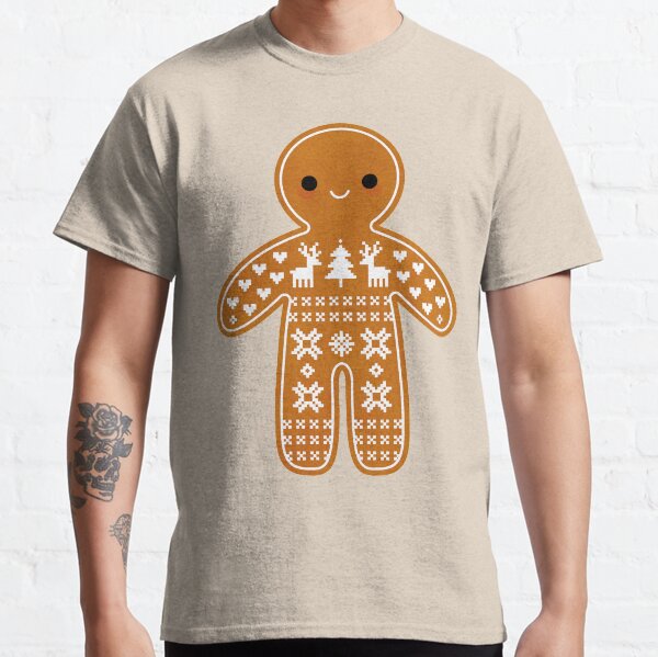 Sweater Pattern Gingerbread Cookie Classic T-Shirt