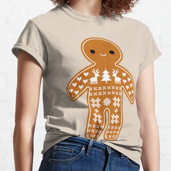 Sweater Pattern Gingerbread Cookie Classic T-Shirt