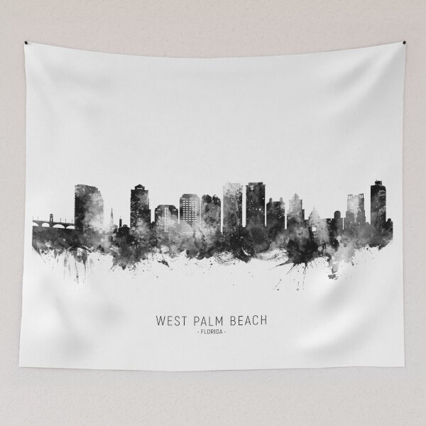 Item preview, West Palm Beach Florida Skyline designed and sold by ArtPrints.