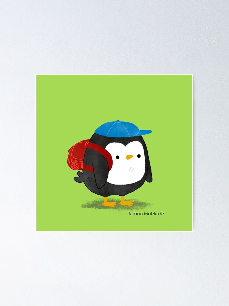 Alternate view of Jimmy Penguin goes to school Poster