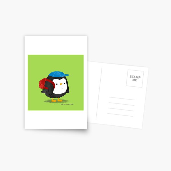 Jimmy Penguin goes to school Postcard