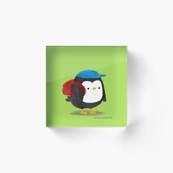Jimmy Penguin goes to school Acrylic Block